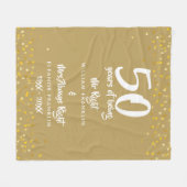 Couverture Polaire M. Mme Right Fun 50e Anniversaire de Mariage (Devant (Horizontal))