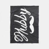 Couverture Polaire M. Mustache marié récemment Groom Honeymoon hubby (Devant)