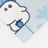 Couverture Polaire M. Narwhal Blue Snowflake Motif (Coin)