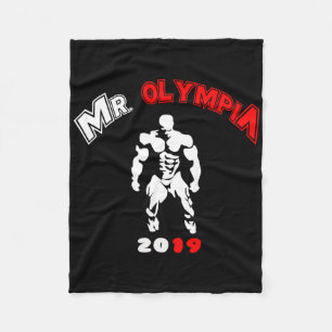 Couverture Polaire M. Olympia 2019 Salle De Fitness Bodybuilding