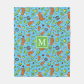 Couverture Polaire M. Orlando Motif Monogram (Devant)