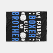Couverture Polaire Ma boîte préférée m'appelle Brother Boxing Brother (Devant (Horizontal))