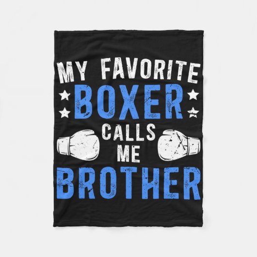 Couverture Polaire Ma boîte préférée m'appelle Brother Boxing Brother (Devant)