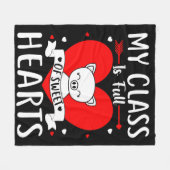 Couverture Polaire Ma Classe Est Pleine De Coeurs Sucrés Valentine (Devant (Horizontal))