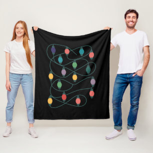 Couverture Polaire Ma couleur préférée est les lumières de Noël drôle