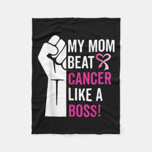 Couverture Polaire Ma Mère Battre Le Cancer Du Sein Comme Un Guerrier