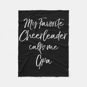 Couverture Polaire Ma pom-pom girl préférée m'appelle Gpa Matching Ch