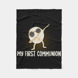 Couverture Polaire Ma première communion Dabbing Wafer 1ère communion