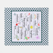 Couverture Polaire Ma prière pour vous poème (Devant (Horizontal))