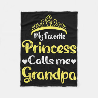 Couverture Polaire Ma princesse préférée m'appelle grand-père grand-p