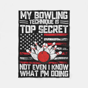 Couverture Polaire Ma Technique De Bowling Est Top Secret Funny Bowli