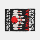 Couverture Polaire Ma Technique De Bowling Est Très Secret Même Pas (Devant (Horizontal))