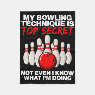 Couverture Polaire Ma Technique De Bowling Est Très Secret Même Pas