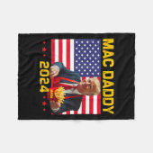 Couverture Polaire Mac Daddy Funny Trump Fries Mega Donald Tru (Devant (Horizontal))
