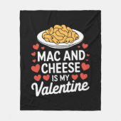 Couverture Polaire Mac Et Fromage Valentine Mac n Cheese Lover Cadeau (Devant)