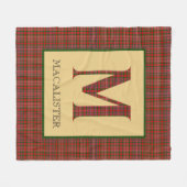 Couverture Polaire MacAlister Tartan Monogramme M (Devant (Horizontal))