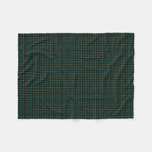 Couverture Polaire MacAlpine Clan vert et tartare noir (Devant (Horizontal))