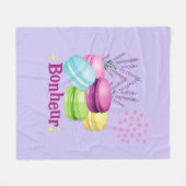 Couverture Polaire Macarons français (Devant (Horizontal))