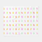 Couverture Polaire Macarons Motif Blanche polaire (Devant (Horizontal))