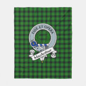 Couverture Polaire MacArthur Ancient Hunting Clan Badge Tartan Plaid (Devant)