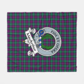 Couverture Polaire MacArthur de Milton Clan Badge Tartan Plaid (Devant (Horizontal))