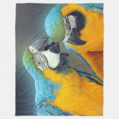 Couverture Polaire Macaws in love (Devant)