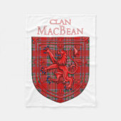 Couverture Polaire MacBean Tartan Scottish Plaid Lion Rampant (Devant)
