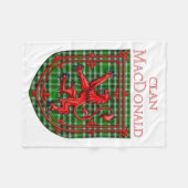 Couverture Polaire MacDonald de l'Ancien Tartan des Îles (Devant (Horizontal))