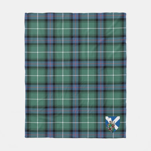 Couverture Polaire MacDonald Des Îles Chasse Tartan Plai Ancien (Devant)
