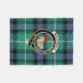 Couverture Polaire MacDonald Tartan, Badge & Crest Blanket (Devant (Horizontal))