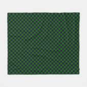 Couverture Polaire MacDonald tartan bleu vert plaid (Devant (Horizontal))