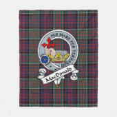 Couverture Polaire Macdonalies De Clan Éblouissant Insigne Tartan Pla (Devant)
