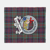 Couverture Polaire Macdonalies De Clan Éblouissant Insigne Tartan Pla (Devant (Horizontal))