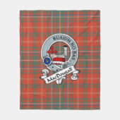 Couverture Polaire MacDougall Ancient Clan Badge Tartan Plaid (Devant)