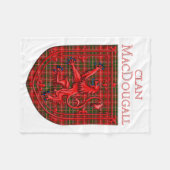Couverture Polaire MacDougall Tartan Scottish Plaid Lion Rampant (Devant (Horizontal))