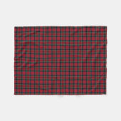 Couverture Polaire MacDuff Clan rouge, vert et bleu Tartan (Devant (Horizontal))