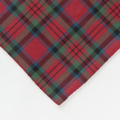 Couverture Polaire MacDuff Clan rouge, vert et bleu Tartan (Coin)