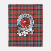 Couverture Polaire MacDuff Moderne Clan Badge Tartan Plaid (Devant)