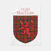 Couverture Polaire MacDuff Tartan Scottish Plaid Lion Rampant (Devant)