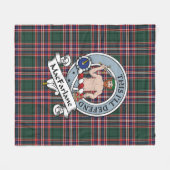 Couverture Polaire MacFarlane Chasse Ancien Clan Badge Tartan Plaid (Devant (Horizontal))