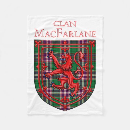 Couverture Polaire MacFarlane Chasse Tartan Scottish Plaid (Devant)
