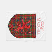 Couverture Polaire MacGill Tartan Scottish Plaid Lion Rampant (Devant (Horizontal))