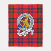 Couverture Polaire MacGillivray Moderne Clan Badge Tartan Plaid (Devant)