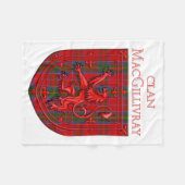 Couverture Polaire MacGillivray Tartan Scottish Plaid Lion Rampant (Devant (Horizontal))