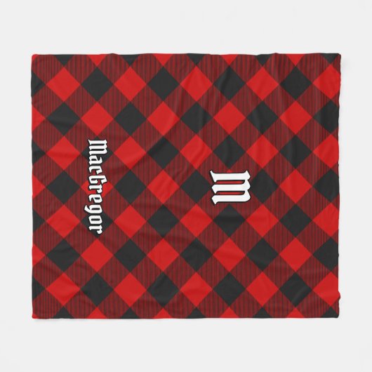 Couverture Polaire MacGregor Rob Roy Tartan Fleece Blanket (Devant (Horizontal))
