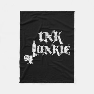 Couverture Polaire Machine artisanale de tatouage Junkie d'encre