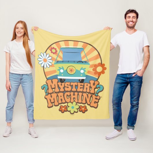 Couverture Polaire Machine de mystère Van Floral Graphisme (En situation)