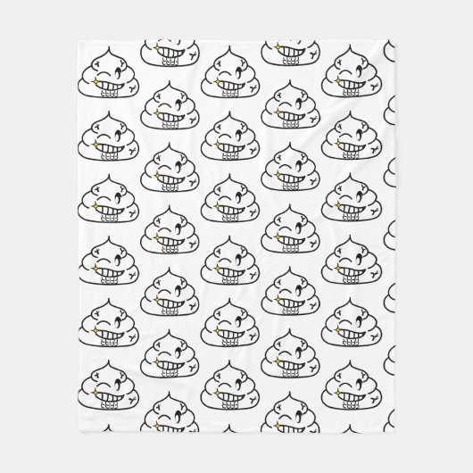 Couverture Polaire Macho Poop - Brootsch le PooPoo (Devant)