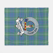 Couverture Polaire MacIntyre Chasse Ancien Clan Badge Tartan Plaid (Devant (Horizontal))