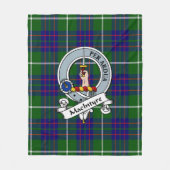 Couverture Polaire MacIntyre Chasse Moderne Clan Badge Tartan Plaid (Devant)